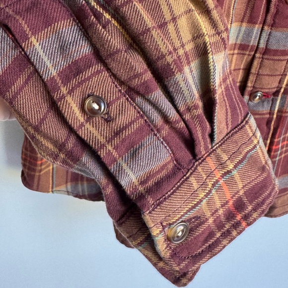 Cremieux Button Down Men Large Red Plaid Long Sleeve Reinforced Elbow luxury - Picture 7 of 11